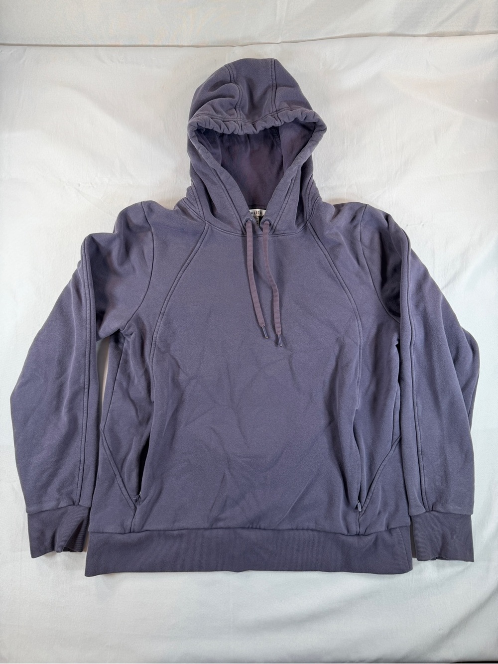 Athleta Retroplush Revive Hoodie Women’s Large Tall Purple Pullover